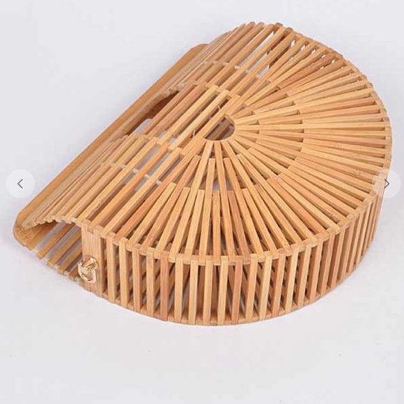 Bamboo Convertible crossbody clutch bag. - Picture 4 of 4